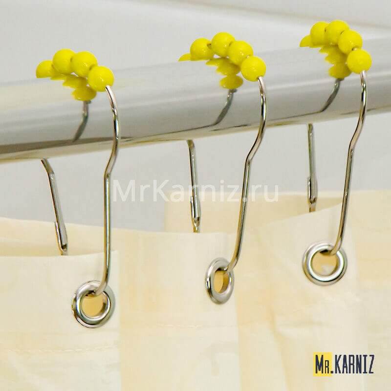 Кольца для штор Piercing Желтый 16 шт. Кольца для штор Piercing Желтый 16 шт.