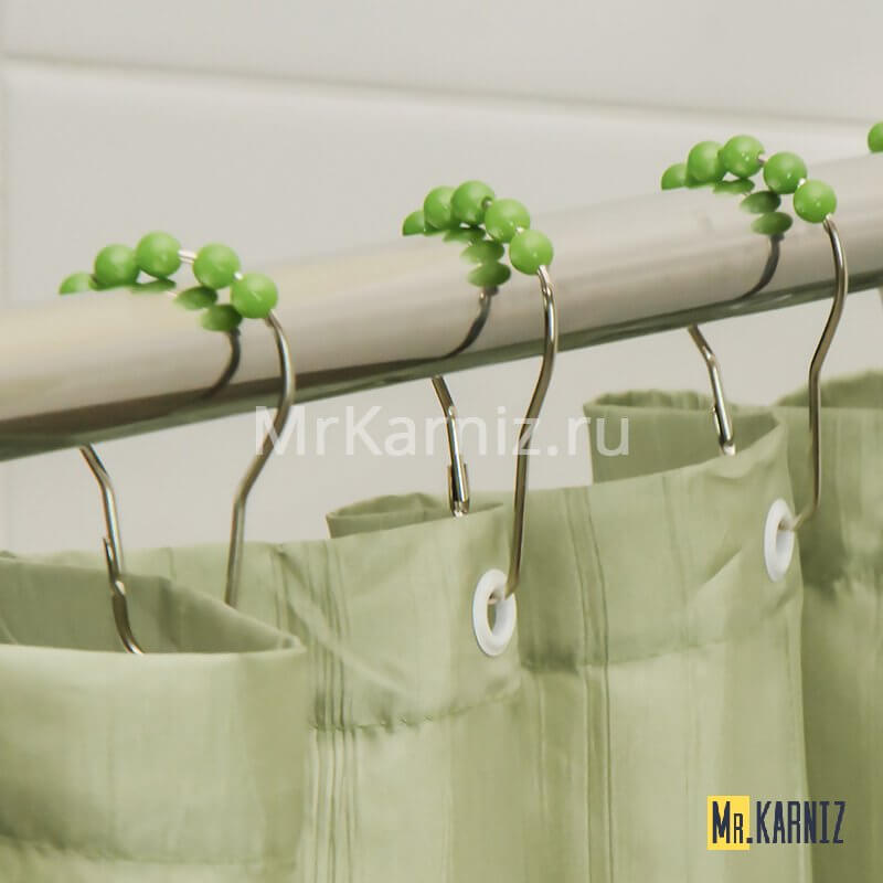 Кольца для штор Piercing Зеленый Кольца для штор Piercing Зеленый 12 шт.